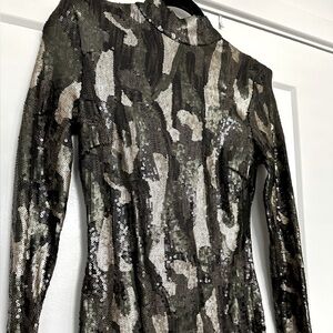 Zara Sequence Long Sleeve Dress